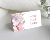 Editable Elegant Flower Pink Place Card Food Label Thank You Label Food Label Printable Party Invite Corjl Template 519 Il_170x135