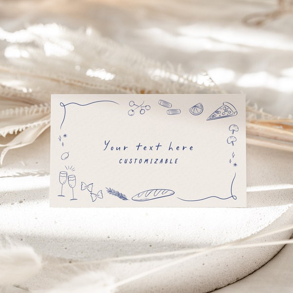 Italian Food Birthday Card Etsy