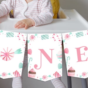 Editable Christmas Candy Land Happy Birthday Banner Happy Birthday ...