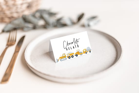 Construction Modern Birthday Food Label Thank You Label Food Label Printable Corjl Template 598 Il_570xn