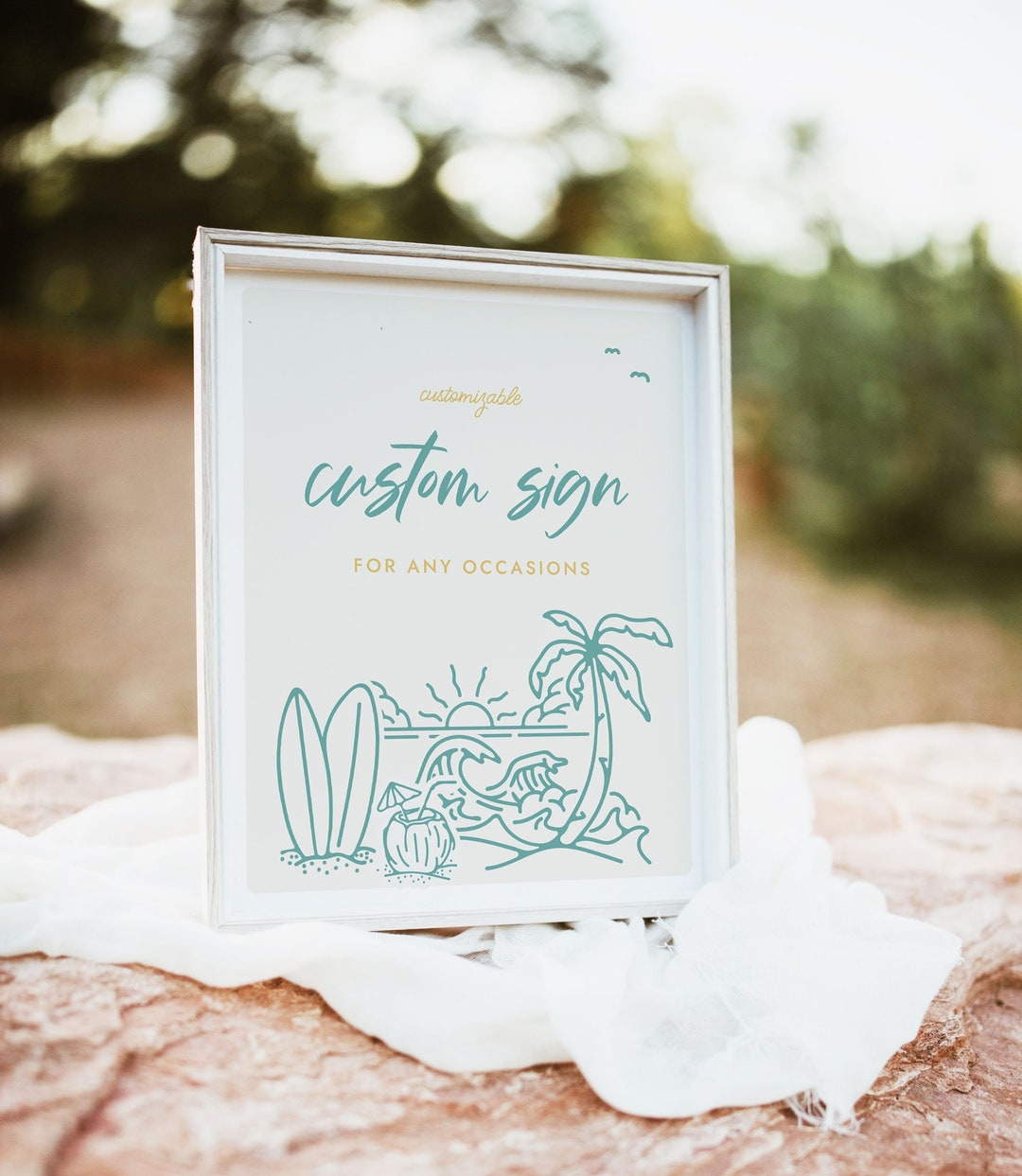 Surf up Custom Sign Entrance Sign Beach Surfing Board Birthday Sign ...