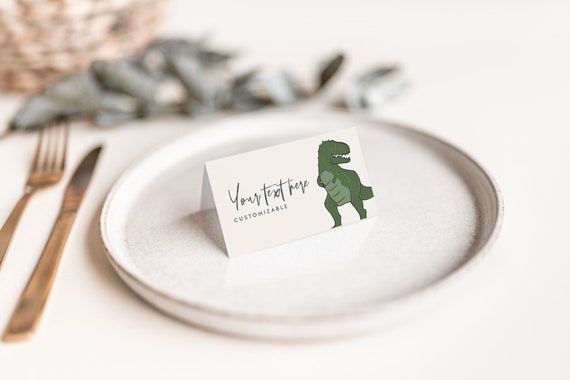 Modern Dinosaur Food Label Thank You Label Food Label Printable Jurassic TRex Birthday Printable Corjl Template 690 Il_570xn