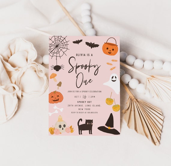 Halloween Birthday Invites Printable
