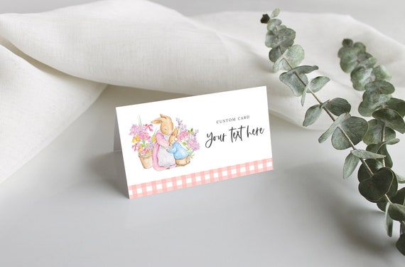 Editable Peter Rabbit Bunny Buffet label Tent card Escort Card Food Labels s Table Card Printable Template Corjl Template 522 Il_570xn