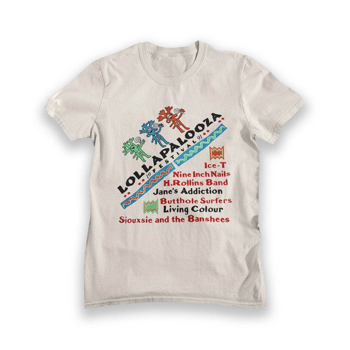 Lollapalooza 1991 Festival Vintage Style T-Shirt