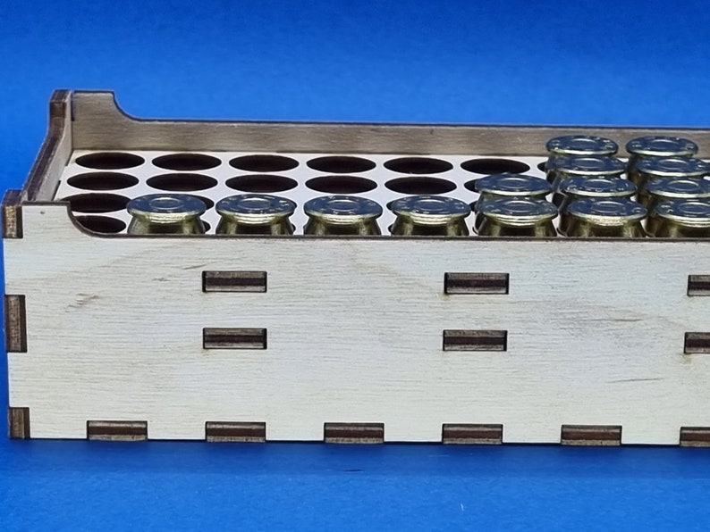 45 ACP Ammo Ammunition Box Crate Laser Cut File for 45 ACP Bullets Etsy