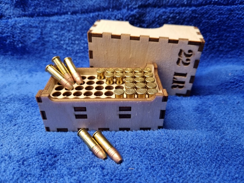 22 LR Ammo Ammunition Box Crate Laser Cut File for 22 LR Etsy UK