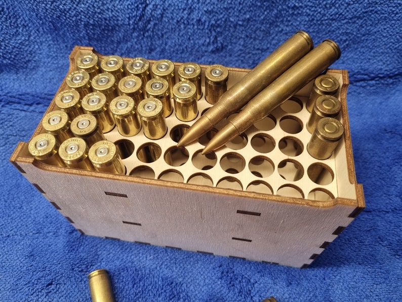 3006 Ammo Ammunition Box Crate Laser Cut File for .3006 Bullets Etsy