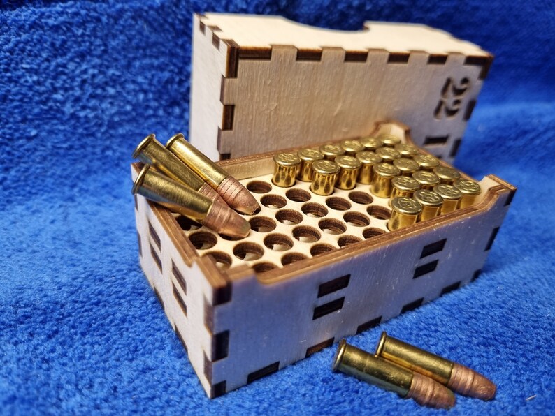 22 LR Ammo Ammunition Box Crate Laser Cut File for 22 LR Etsy UK