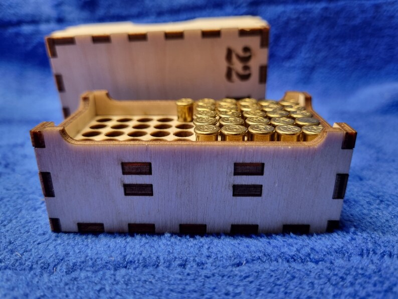 Ammo Ammunition Box Crate Laser Cut File for 22 LR Long Etsy