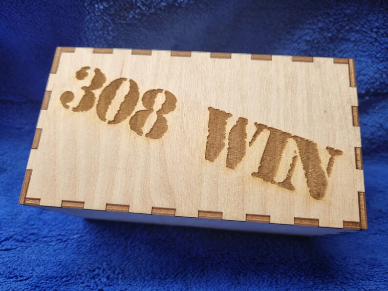 308 Winchester Ammo Ammunition Box Crate Laser Cut File for .308 Win