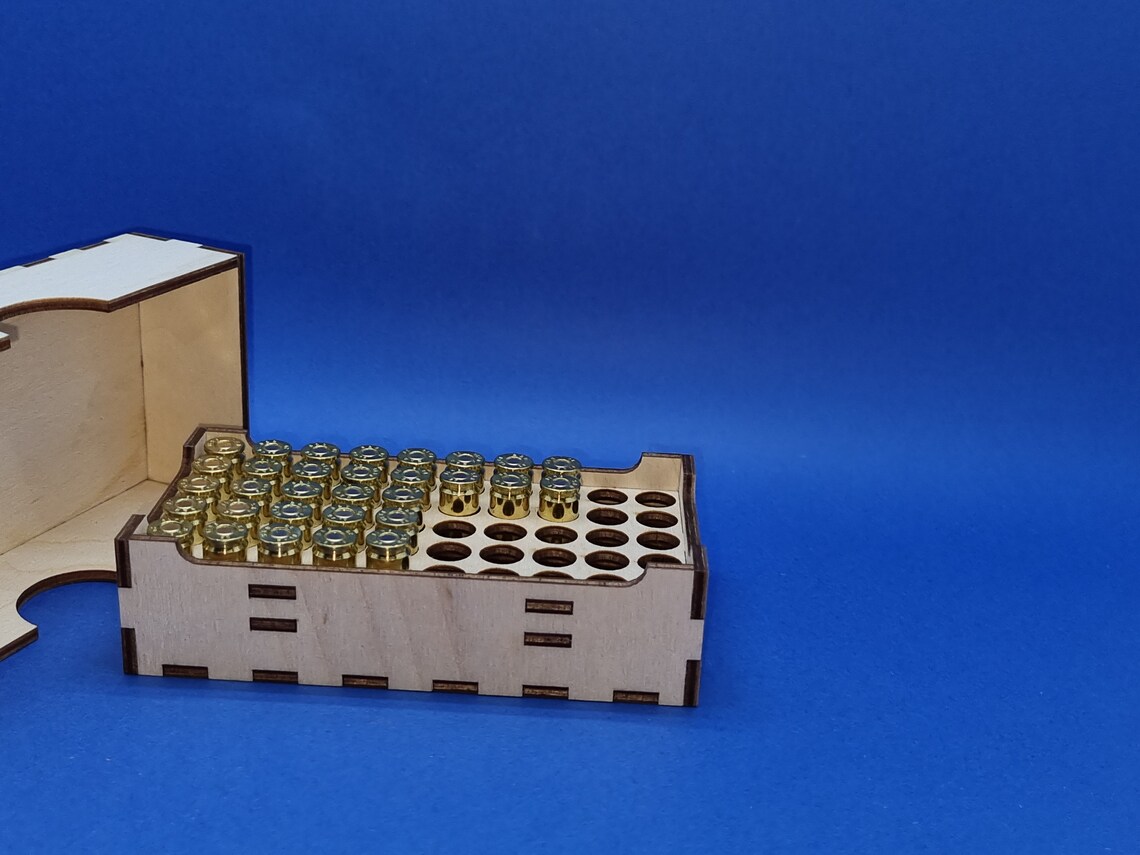 9mm Ammo Ammunition Box Crate Laser Cut File for 9mm Bullets Etsy