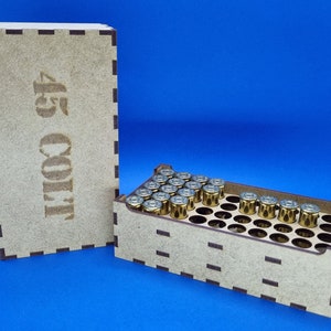 45 COLT Ammo Munitionskiste - Laser cut file - Für 45 COLT Bullets
