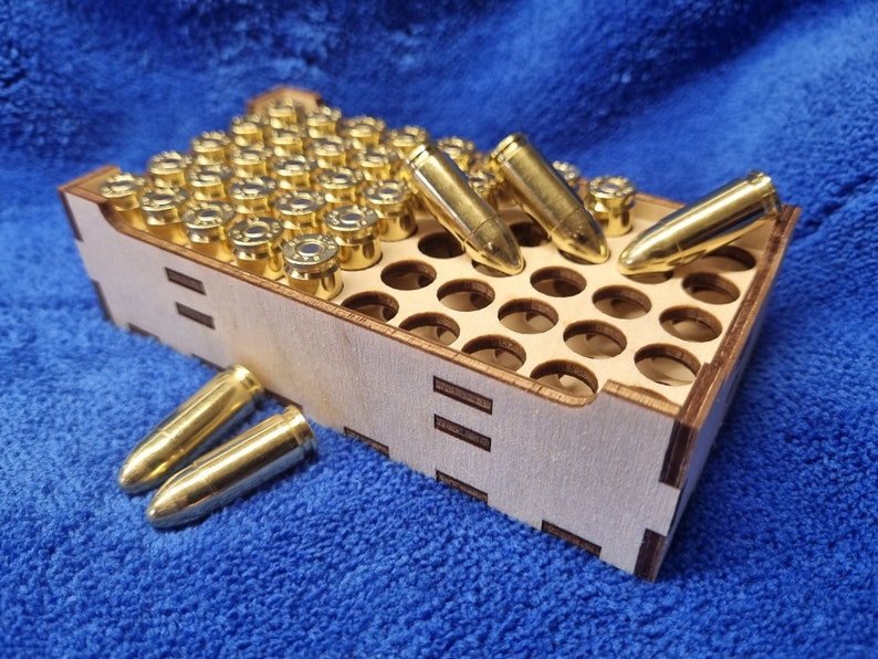 9mm Ammo Ammunition Box Crate Laser Cut File for 9mm Etsy UK