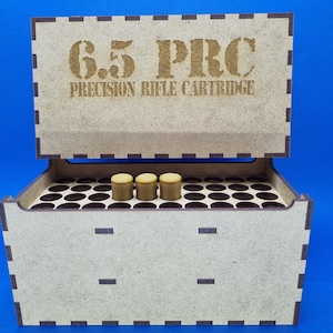 6.5 PRC 弾薬箱クレート - レーザーカットファイル - デジタルダウンロード - 6.5 PRC 弾丸用