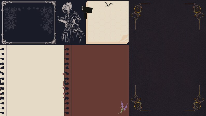 Dark Academia Theme Desktop Wallpapers - Digital Download, Labeled ...