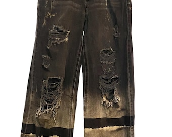 Don't Tripp Wide Leg Distressed Jeans