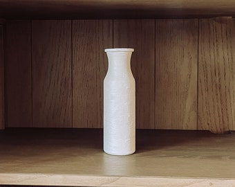 Milk Bottle Bud Vase - Alabaster