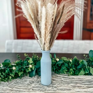 Milk Bottle Bud Vase Coastal Blue image 6