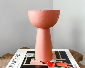 Tall Textured Bowl - Terracotta