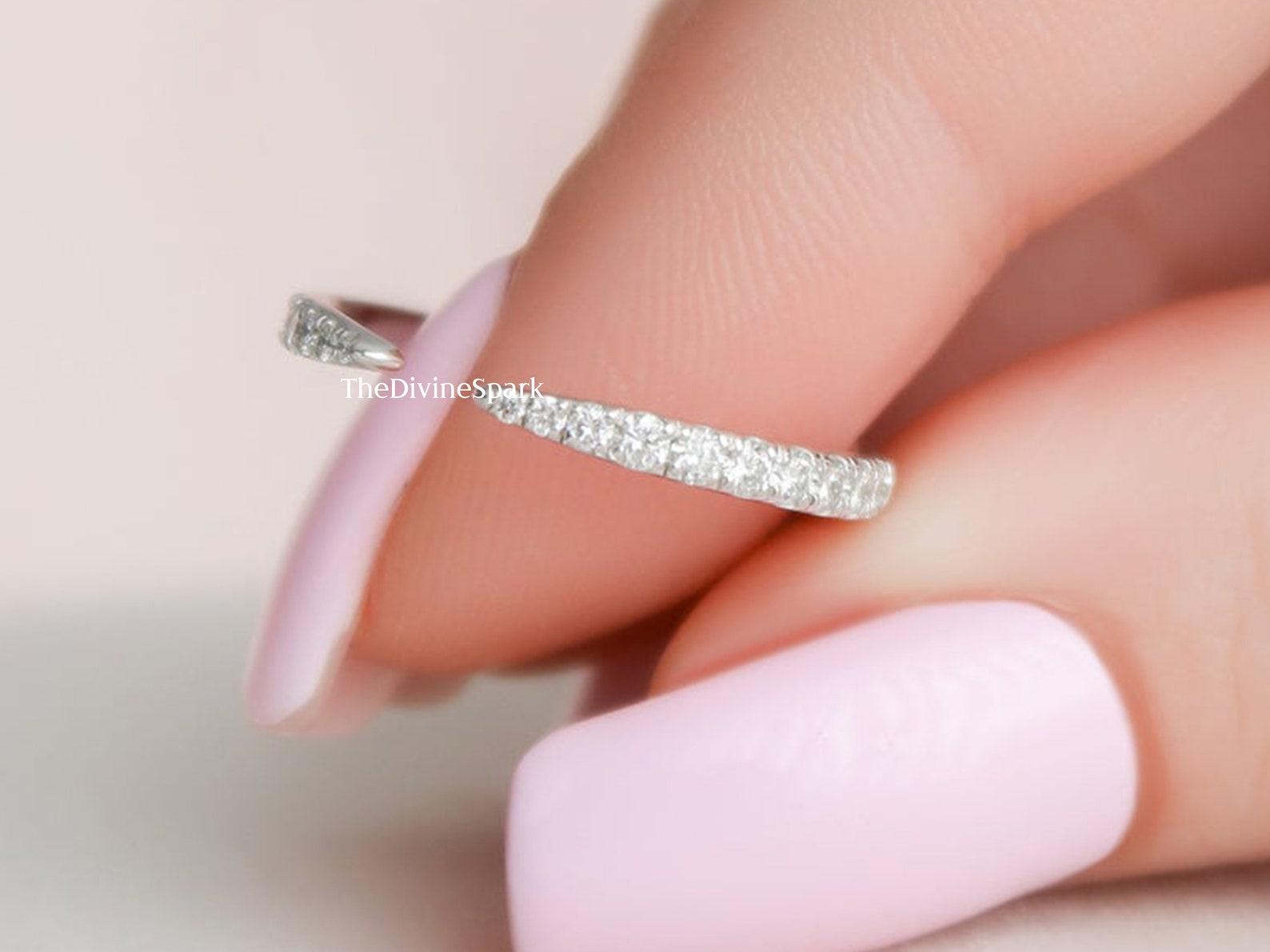 Buy Open Wedding Band Gap Wedding Band Moissanite Wedding Band Online