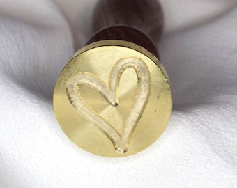 3D Heart Mini Wax Seal Stamp-heart Wax Seals-wedding Invitation Wax Seal  Kit-bullet Journal Stamp-envelope Seals 
