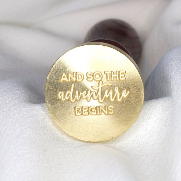 Et ainsi l'aventure commence Tampon de cire, Tampon de cire à cacheter, Tampon pour faire-part de mariage, Tampon de cire, Tampon pour cire à cacheter