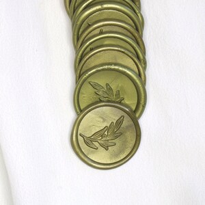 Olive Branch Wax Seals, Self Adhesive Wax Seal, Gold Wax Seal, DIY Bride, Seal for Invitations, Wedding
