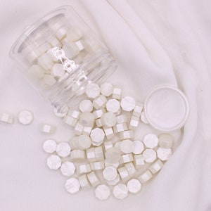 Pearl Sealing Wax Beads, Sealing Wax Beads in a Bottle - 100 Pieces, Wax Beads, Wax for Wax Seals