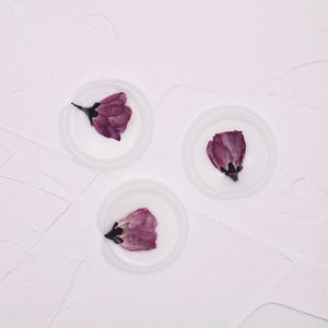 Sellos de cera de rosa púrpura prensados, sello de cera de flores, sello de cera autoadhesivo, sello de cera floral seca, novia de bricolaje, sello para invitaciones, boda