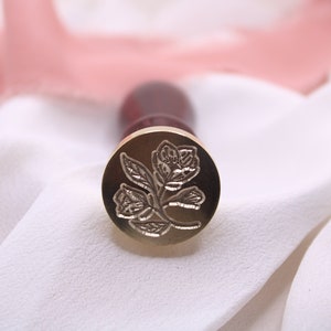 Wild Rose Wachs Siegel Stempel, Wild Rose Wachs Stempel für Wachs Versiegelung, Stempel für Hochzeitseinladungen, DIY, Karten, Umschläge