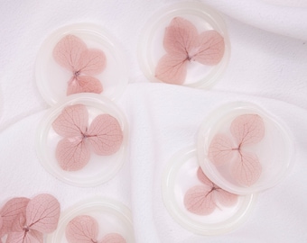 Dusty Rose Hydrangea Wax Seals, Pink Flower Wax Seal, Self Adhesive Wax Seal, Dry Floral Wax Seal, DIY Bride, Seal for Invitations, Wedding
