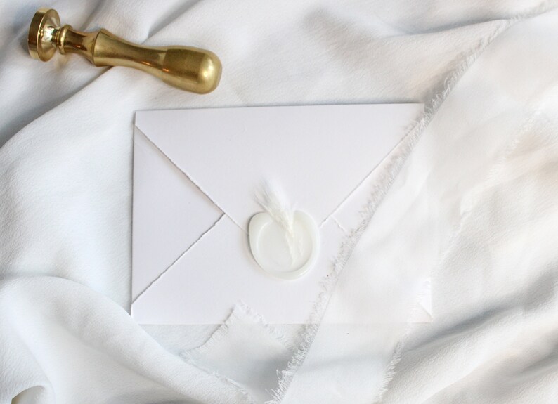 White Pampas Grass Wax Seals Pampas Grass Wax Seal Self Etsy