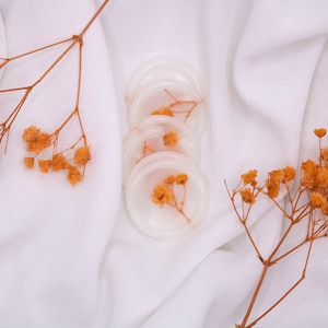 Cachets de cire gypsophile orange, cachets de cire fleurs, cachets de cire auto-adhésifs, cachets de cire floraux secs, mariée à faire soi-même, cachet pour faire-parts, mariage