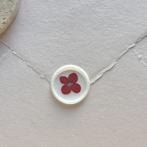 Hydrangea Wax Seals with Colored Wax, Flower Wax Seal, Self Adhesive Wax Seal, Dry Floral Wax Seal, Seal for Invitations, Wedding