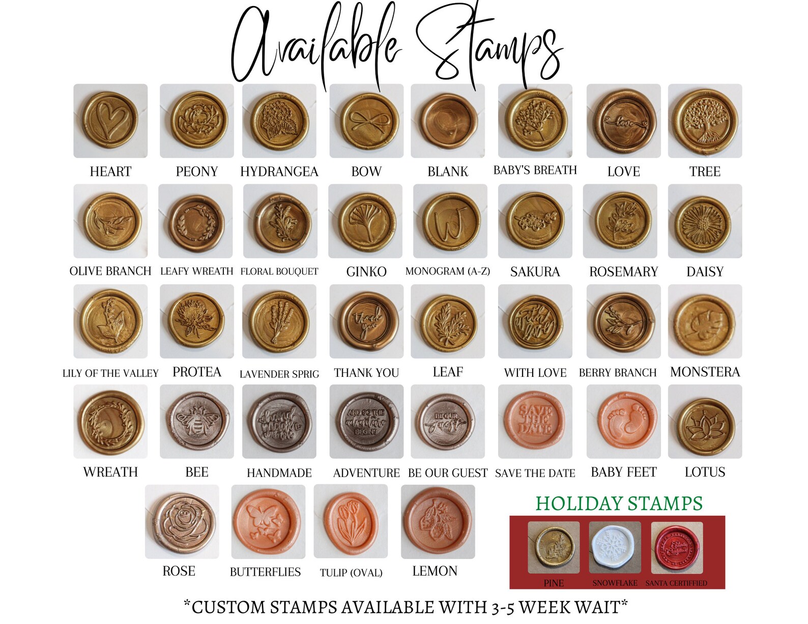 White Pampas Grass Wax Seals Pampas Grass Wax Seal Self Etsy