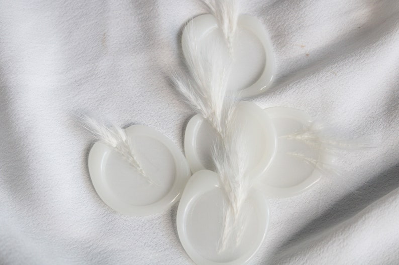 White Pampas Grass Wax Seals Pampas Grass Wax Seal Self Etsy