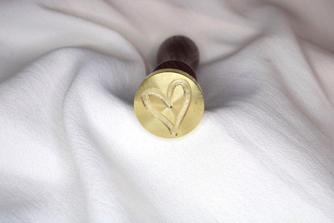 Heart Wax Seal Stamp, Heart Wax Stamp for Wax Sealing, Stamp for