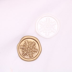 Snowflake Wax Seals, Christmas Wax Seals, Self Adhesive Wax Seal, Gold Wax Seal,Seal for Invitations, Wedding