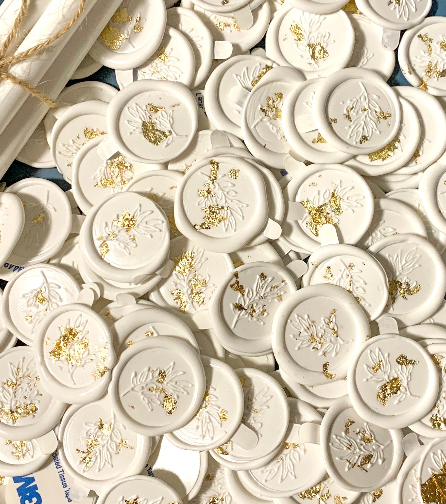 Gold Flake Wax Seals Self Adhesive Wax Seal Gold Wax Seal Etsy