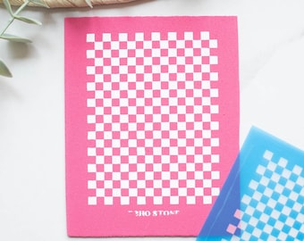 Szablon sitodrukowy Checker Square do gliny polimerowej