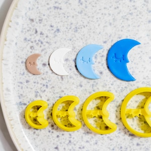 Polymer Clay Cutter, Man on the Moon Clay Cutters, 3D Printed Clay Cutter, Embossing Clay Cutter, Clay Cutter: Moon Cutters