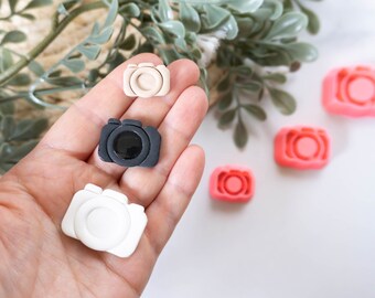 Polymer Clay Cutter, Camera Clay Cutters, 3D Printed Clay Cutter, Embossing Clay Cutter: Camera Cutter 3 sizes