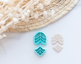Polymer Clay Cutter, 2 Piece Drooping Dangle Clay Cutter, 3D Printed Clay Cutter, Embossing Clay Cutter, Clay Cutter