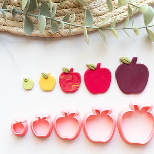 Apple Polymer Clay Cutter, Fruit Clay Cutters, 3D Printed