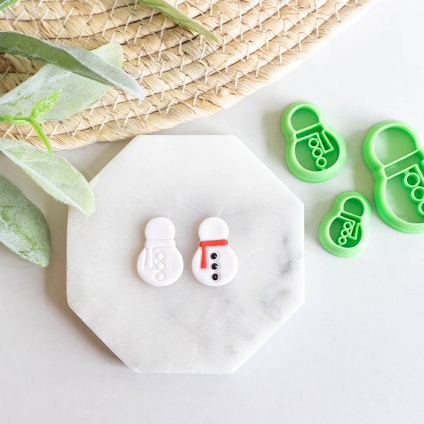 OG Snowman Polymer Clay Cutter, Christmas Clay Cutters, Winter Clay Cutters, Clay Cutter for earring making, clay tools