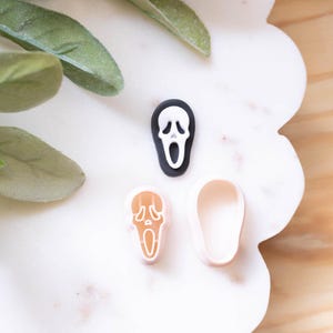 Horror Mask Polymer Clay Cutter, Halloween Clay Cutters, 3D Printed Clay Cutter, Fall/Halloween Clay Cutter, Clay Tools, Spooky Season