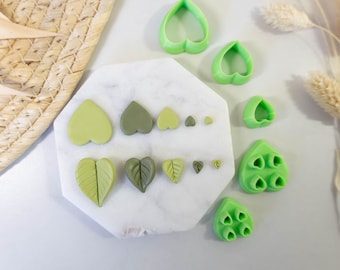 Polymer Clay Cutter, Pothos Leaf Clay Cutters, 3D Printed Clay Cutter, Embossing Clay Cutter, Clay Cutter: Rubber Leaf Clay Cutter