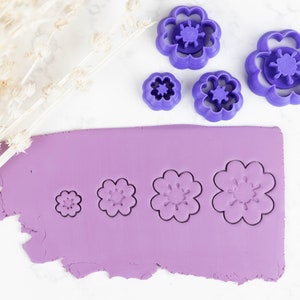 Polymer Clay Cutter, Stamen Flower, 3D Printed Clay Cutter, Embossing Clay Cutter, Clay Cutter, Flower Cutter, Blooming Flower