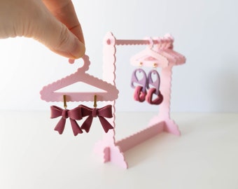 Cloud Earring Display, Earring Hanger, Earring Holder, Jewelry Display, Jewelry hanger set, clothing rack for earrings, Ruffled hanger set